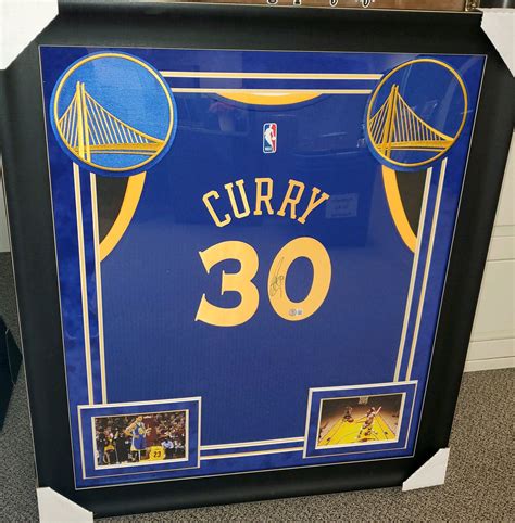 Charitybuzz: Steph Curry Signed & Framed Warriors Jersey