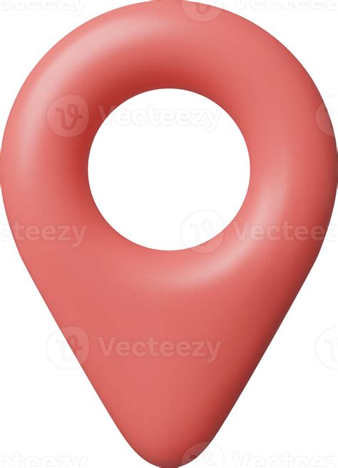 3D Map Pin PNG File 的图像结果