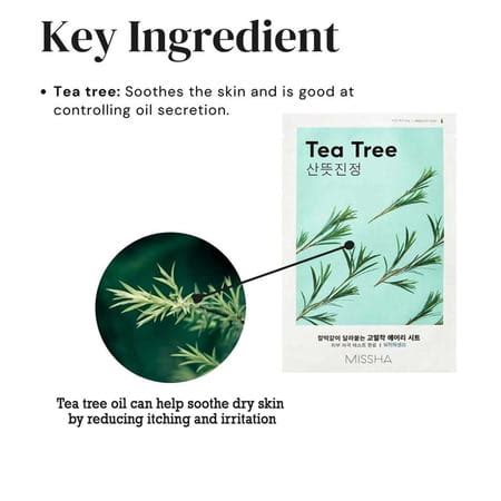 Buy MISSHA AIRY FIT SHEET MASK [TEA TREE] - PACK OF 5 Online & Get Upto ...