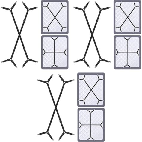 Homeaura® 18Pcs Bed Sheet Grippers, Adjustable Bed Sheet Clips ...