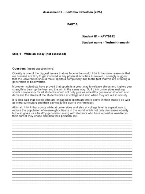 Image result for Reflective Portfolio Examples