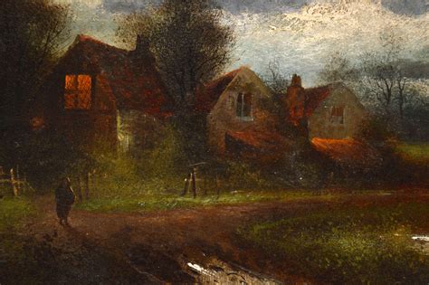Pair of Antique Landscape Oil Paintings by J. C Jonas at 1stDibs