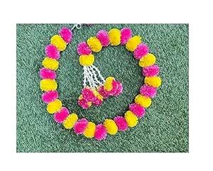 Buy SPHINX Artificial Marigold Fluffy Flowers and Tuberose (rajnigandha ...