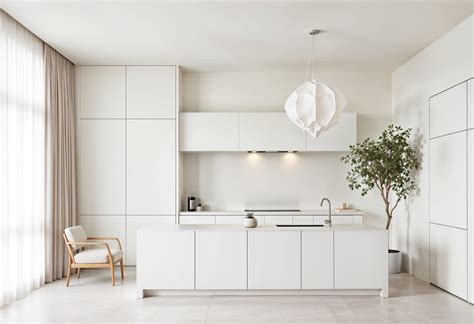 Minimalist White Kitchen
