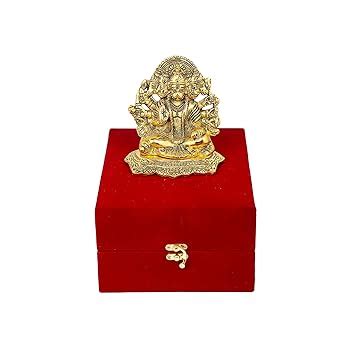 Buy RKONECT® Gold Plated Panchmukhi Hanuman Showpiece for Drawing Room ...