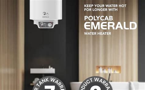Buy Polycab Emerald 4-Star, 25 litre Electric Storage Geyser (Water ...