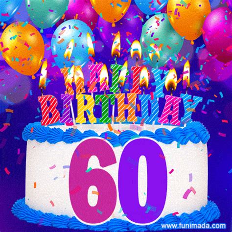 Happy 60th Birthday Animated GIFs - Download on Funimada.com