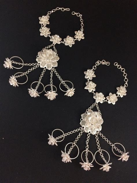 Silver Haath phool online | Silver Linings | Handmade Filigree ...