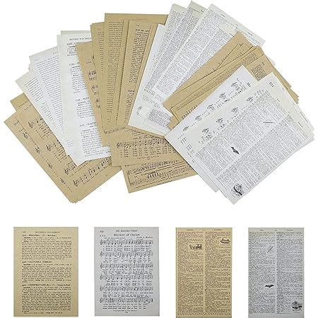 ARTIBETTER Vintage Scrapbooking DIY Material Paper Pack Floral News ...