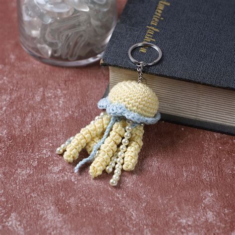 Handmade Crochet Keychains | Cute Cotton Yarn Keyrings for Bags & Keys ...