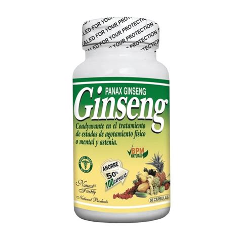 Ginseng Natural Freshly 250Mg – pague 50 Capsulas lleve 100 – Tienda ...