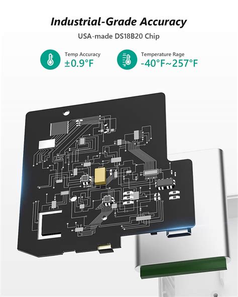 Buy MOCREO ST5 WiFi Thermometer Freezer Alarm, Email Alert, App ...