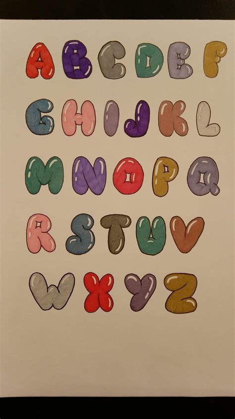 Image result for Bubble Letters Tutorial