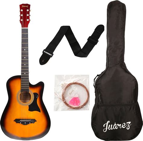 Intern INT-38C-SB Linden Wood Cutaway Right Handed Acoustic Guitar Kit ...