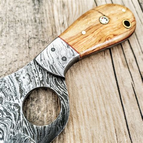 Finger Hole Skinner Yellow - Hometown Knives - Touch of Modern