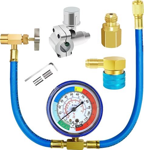 R134a Refrigerant Recharge Kit with Bullet Valve India | Ubuy