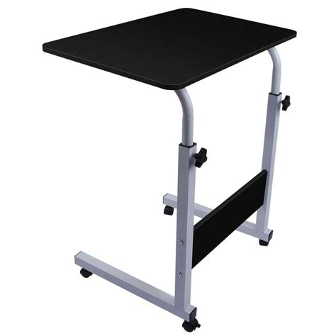 35in Standing Desk Height Adjustable With Wheels Overbed Bedside Table ...