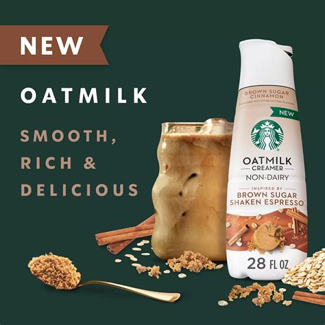 Starbucks Non Dairy Oatmilk Creamer - Brown Sugar Shaken Espresso ...