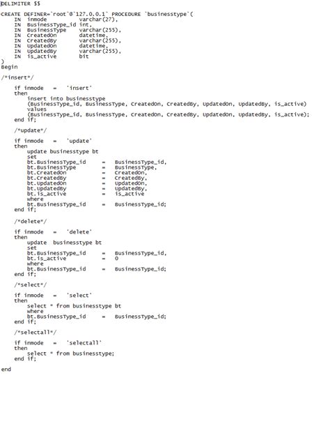 Image result for MySQL Procedure
