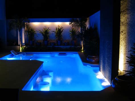 Home Swimming Pools At Night