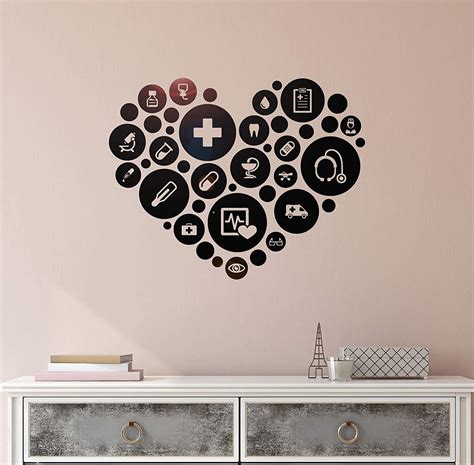 VVWV Health Care Wall Stickers for Hospital Clinic Lab Hall Wall Decor ...
