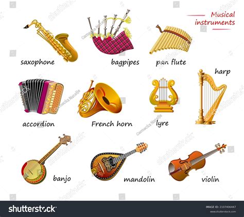 European Musical Instruments with Names 的图像结果
