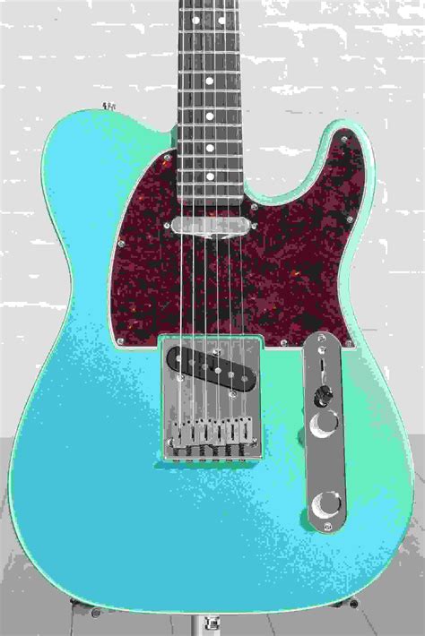 Fender Susan Tedeschi Telecaster Electric Guitar - Aged Caribbean Mist ...