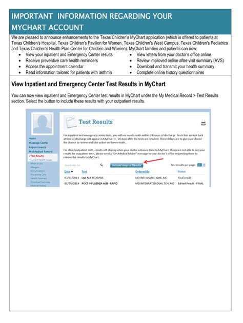 Image result for MyChart Account