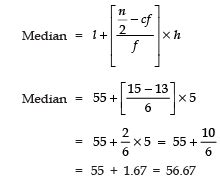NCERT Solutions for Class 10 Maths Chapter 13 - Statistics (Exercise 13.3)