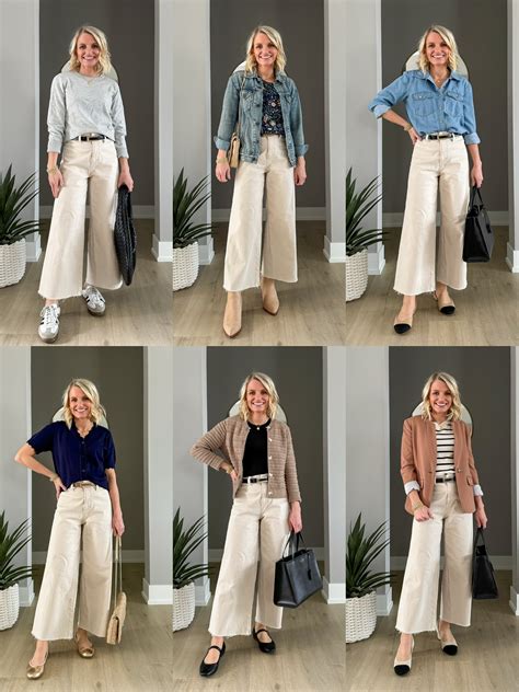 How to Wear Cropped Wide-Leg Jeans for Spring - Thrifty Wife Happy Life