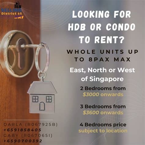 For Rent: Whole Unit HDB or Condo, Property, Rentals, HDB on Carousell