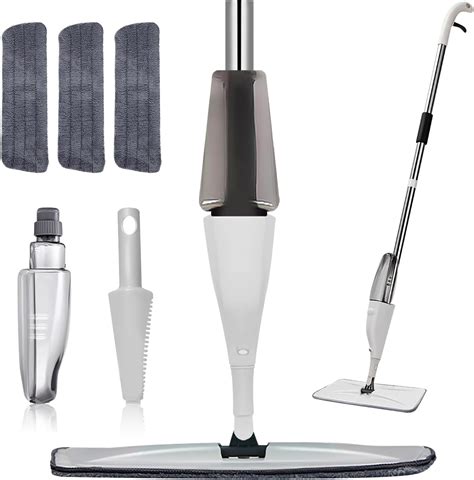 Amazon.com: Mop for Floor Cleaning - 2-in-1 Double-Sided Microfiber ...