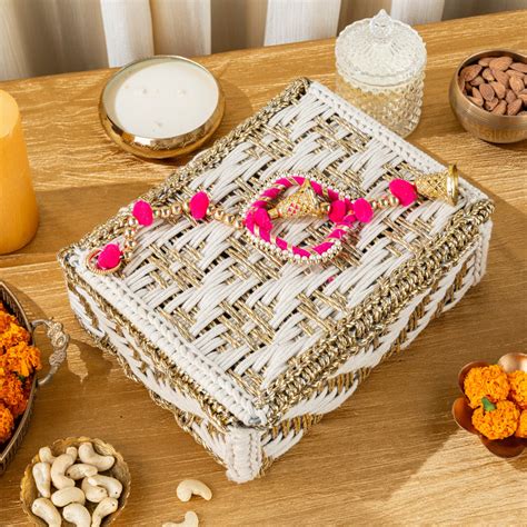 WHITE & GOLD HANDMADE BOX – Brownsbakery