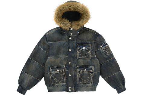 Supreme True Religion Puffer Jacket Navy Hombre - FW25 - US