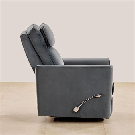 Buy Polaris Velvet 1-Seater Recliner - Grey from Home Centre at just ...