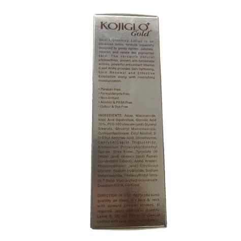 Buy KOJIGLO GOLD 100% PARABEN FREE SKIN LIGHTNING LOTION 50GM Online ...