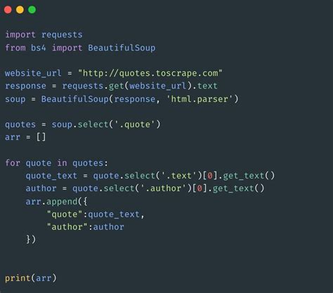 Web Scraping Python Code 的图像结果