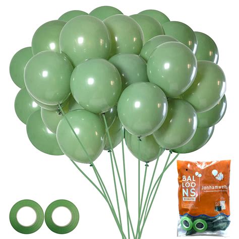 Jonhamwelbor Sage green Balloons Olive Green Balloons Eucalyptus Green ...