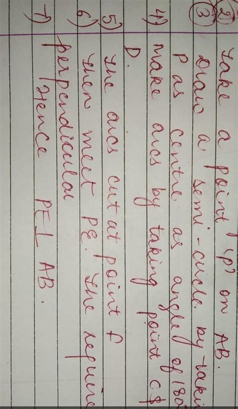 1. Draw a line segment AB of length 7.5 cm. Mark a point P on it ...