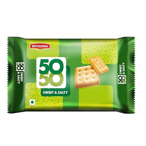 Britannia 50-50 Biscuits, 150g : Amazon.in: Grocery & Gourmet Foods
