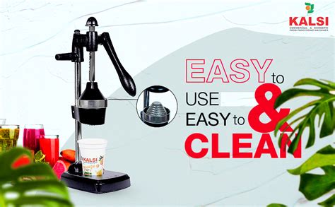Buy Kalsi Aluminium Hand Press Citrus Juicer with Food Grade Pressure ...