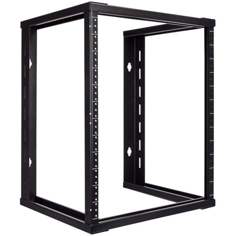 NavePoint 12U Wall Mount Open Frame 19" Server Equipment Rack Threaded ...