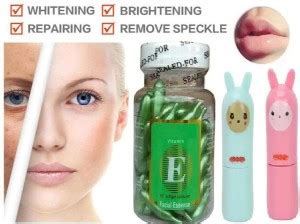 KAIASHA Cute Cartoon Lip Balm AND Professional Vitamin E Facial Oil ...