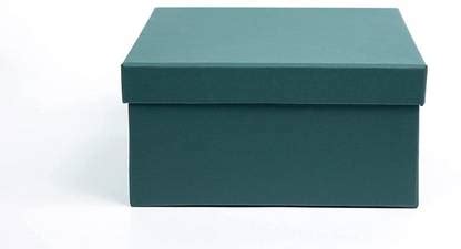 THE PACKING COMPANY Non-Corrugated Cardboard Rigid Gift Box, Emerald ...