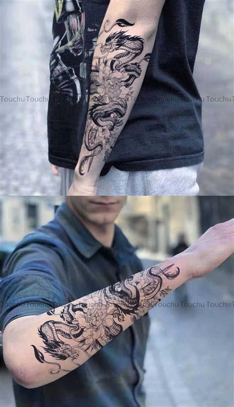 Dragon Wrap Around Arm Tattoos