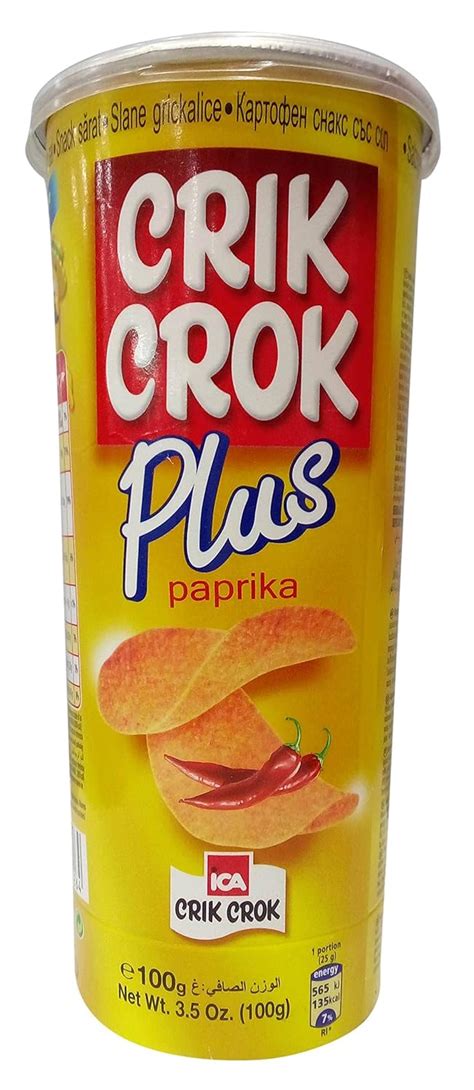 Crik Crok Snacks - Plus Paprika, 100g Tin : Amazon.in: Grocery ...