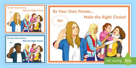 Peer Pressure Poster - Make The Right Choice