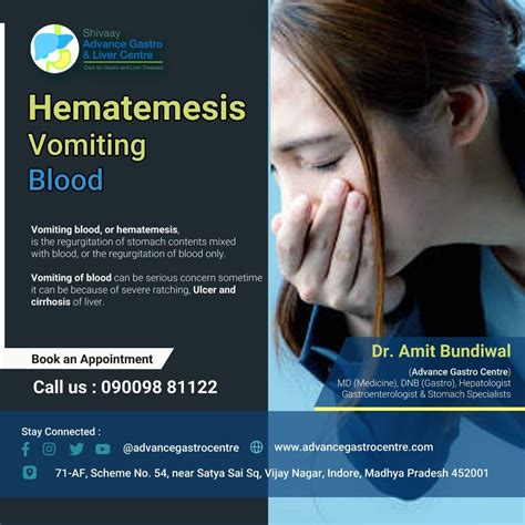 Blood in Vomiting Treatment in Indore — Dr. Amit Bundiwal - Gastro Indore - Medium