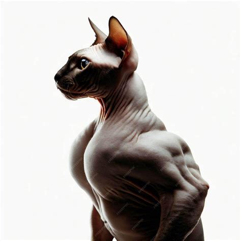 Premium AI Image | Sphynx cat muscle