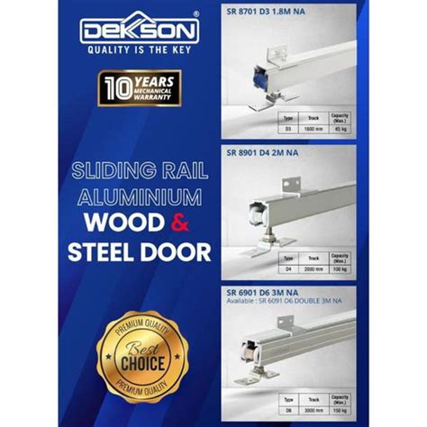 Jual Rel Pintu Geser Gantung/Rail Sliding Door Dekkson D3 Aluminium ...